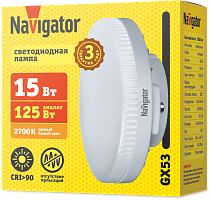 Лампа Navigator 95 483 NLL-02-01 (GX53-15-230-2.7K)