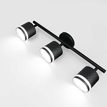 Спот на основании GWL-3GX53-M-IP20 Тройной Черный С боковым рассеивателем Кирпич