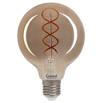 Филаментная светодиодная лампа General GLDEN-G95DSS-6-230-E27-1800 1/5/20 Филаментная светодиодная лампа General GLDEN-G95DSS-6-230-E27-1800 1/5/20