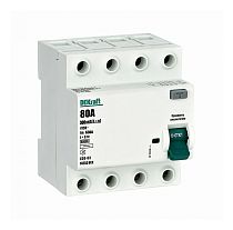 Выключатели дифференциального тока ВДТ 4P 80А 300мА тип AC 6кА УЗО-03 DEKraft