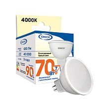 Лампа светодиодная IONICH акцентного освещения ILED-SMD2835-JCDR-7Вт-630Лм-230В-4000К-GU5.3