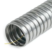 Металлорукав Р3-15 в бухте с заземлением (100м/уп) Строитель