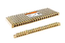 Шина "N" нулевая 6х9мм 22/2 (22 группы/крепеж по краям)  TDM