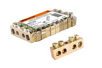 Шина "N" нулевая 6х9мм  4/1 (4 группы/крепеж по центру)  TDM