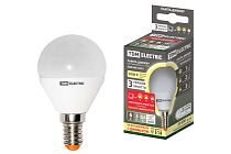 Лампа светодиодная FG45-6 Вт-230 В-3000 К–E14 "Лампа-ДИММЕР"  TDM