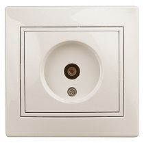 Розетка телевизионная одиночная Intro Plano 1-301-02 скрытой установки слоновая кость