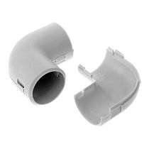 Соединитель угловой разборный серый д20 (5шт/550шт уп/кор) Промрукав