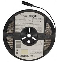 Лента светодиодная Navigator NLS-5050WW30-7.2-IP65-12V R5 7.2Вт/м уп. 5м Лента светодиодная Navigator NLS-5050WW30-7.2-IP65-12V R5 7.2Вт/м уп. 5м