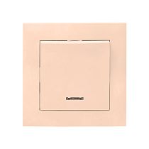 Валенсия выключатель 1-кл. 10А кремовый с индикатором EKF PROxima