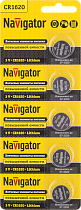 Элемент питания литиевый NBT-CR1620-BP5 (блистер 5шт) Navigator