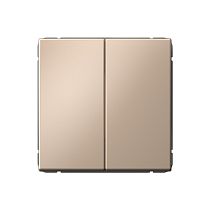 ARTGALLERY 2-клавишный ВЫКЛЮЧАТЕЛЬ КНОПОЧНЫЙ, 10АХ, механизм, быстрозажим. клем., ПЕСОЧНЫЙ