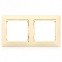 VALENA DIY Рамка 2-местная жемчужный