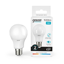 Лампа светодиодная Gauss Elementary A60 10Вт E27 920lm 4100K