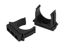 Крепеж-клипса для трубы ЭРА (черный) D20мм (10шт)