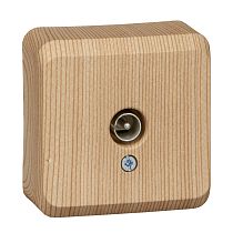 ЭТЮД открытая установка Сосна Розетка TV единственная 0,7dB Systeme Electric (Schneider Electric)