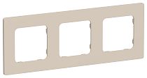 FLITE Рамка 3-местная РУ-3-К-ФлЛ льняной IEK