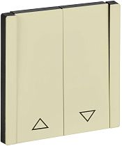 FORTE&PIANO Выключатель жалюзи 10А FP811M металл серый сланец IEK