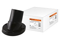 Патрон карболитовый настенный, Е27, черный. наклонный, Б/Н  TDM