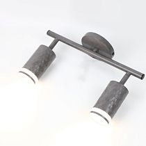 Спот на основании GWL-2GU10-M-IP20 Двойной Бетон С боковым рассеивателем Кирпич