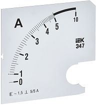 Шкала сменная для амперметра Э47 5/5А класс точности 1,5 96х96мм  IEK