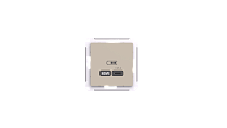 ATLASDESIGN USB РОЗЕТКА тип-C 65Вт высокоскор.заряд. QC,PD, механизм, ПЕСОЧНЫЙ Systeme Electric (Schneider Electric)