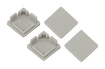 Набор заглушек для профиля ЭРА CAB280, 4 глухие квадратные