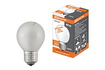 Лампа накаливания "Шар матовый" 40 Вт-230 В-Е27  TDM
