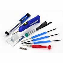 Набор для пайки REXANT (паяльник 8 Вт, оловоотсос, подставка, припой, отвертка, интрумент для монтажа) Набор для пайки REXANT (паяльник 8 Вт, оловоотсос, подставка, припой, отвертка, интрумент для монтажа)