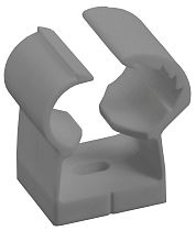 Клипса с фиксатором для гладких труб d=35-42мм серая (12шт/упак)  IEK