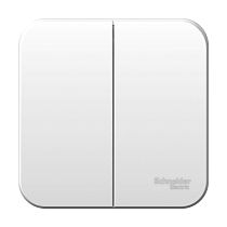 Blanca открытая установка без пласт. Белый Выключатель 2клавишный , 10А Systeme Electric (Schneider Electric)