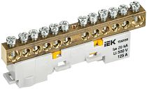 TEKFOR Шина PE "земля" неизолированная на универсальном держателе 8х12-12-Ж IEK TEKFOR Шина PE "земля" неизолированная на универсальном держателе 8х12-12-Ж IEK