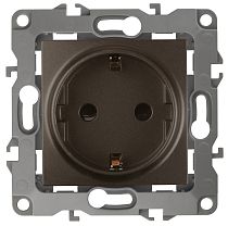 Розетка ЭРА 12 12-2101-13 16А 250В бронза с заземлением