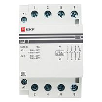 Контактор модульный КМ 16А 2NО+2NC (3 мод.) EKF PROxima Контактор модульный КМ 16А 2NО+2NC (3 мод.) EKF PROxima