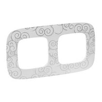 Рамка двухпостовая универсальная нарцисс хром Valena ALLURE Legrand