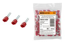 Наконечник штыревой втулочный изолированный (двойной) НШвИ (2) 0,75х8 (100 шт)  TDM