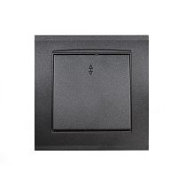 "Бриллиант" Выкл. 1 кл. проходной графит Universal