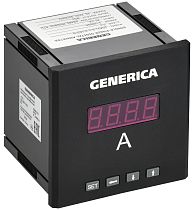 Амперметр цифровой щитовой однофазный DO RS-485 96х96мм LED GENERICA IEK