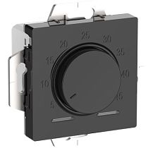 AtlasDesign Карбон Термостат электронный для теплого пола с датчиком, 10A, механизм Systeme Electric (Schneider Electric)