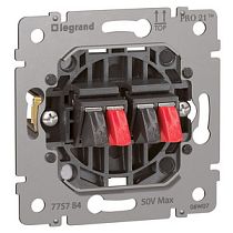 Аудиорозетка Legrand PRO21 775784 двухместная без накладки для PRO21 Legrand
