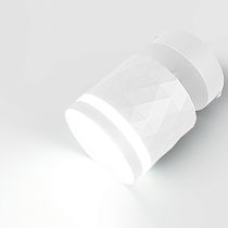 Спот на основании GWL-GX53-M-IP20 Одинарный Белый С боковым рассеивателем Ромб