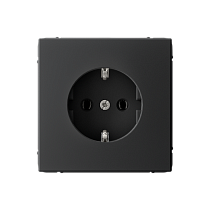 ArtGallery Карбон Розетка с заземлением, 16А, механизм Systeme Electric (Schneider Electric)