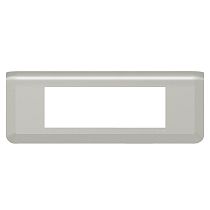 Рамка Программа Mosaic шесть модулей алюминий Legrand