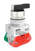 Переключатель  3 положения правый и левый без фиксации  I-O-II 2НО ACRL-3 ?22 DEKraft