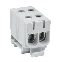 Клемма силовая вводная двойная КСВ 16-50 серая EKF PROxima Клемма силовая вводная двойная КСВ 16-50 серая EKF PROxima