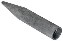 Наконечник заземления безмуфтовый d=16мм сталь  IEK