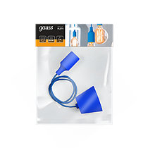 Светильник подвесной Gauss Decor PL014 голубой E27, 1 м, 1/40