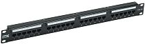 ITK 1U патч-панель кат.5E UTP 24 порта (Dual IDC) слайд лейбл IEK
