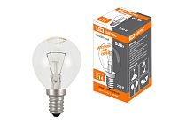 Лампа накаливания "Шар прозрачный" 60 Вт-230 В-Е14  TDM