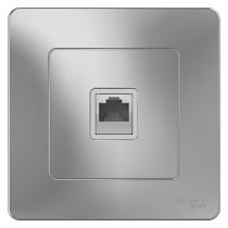 Blanca скрытая установка Алюминий Розетка ТЛФ RJ11 Systeme Electric (Schneider Electric) Blanca скрытая установка Алюминий Розетка ТЛФ RJ11 Systeme Electric (Schneider Electric)