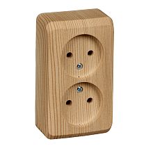 ЭТЮД открытая установка Бук Розетка двойная без заземления Systeme Electric (Schneider Electric) ЭТЮД открытая установка Бук Розетка двойная без заземления Systeme Electric (Schneider Electric)